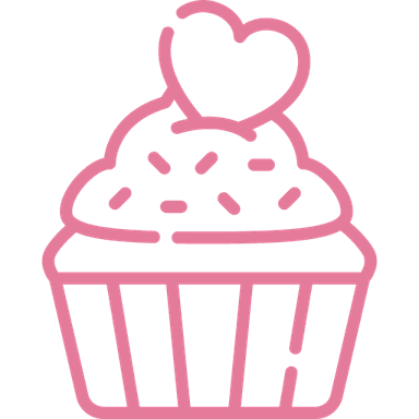 Decorative cupcake vector