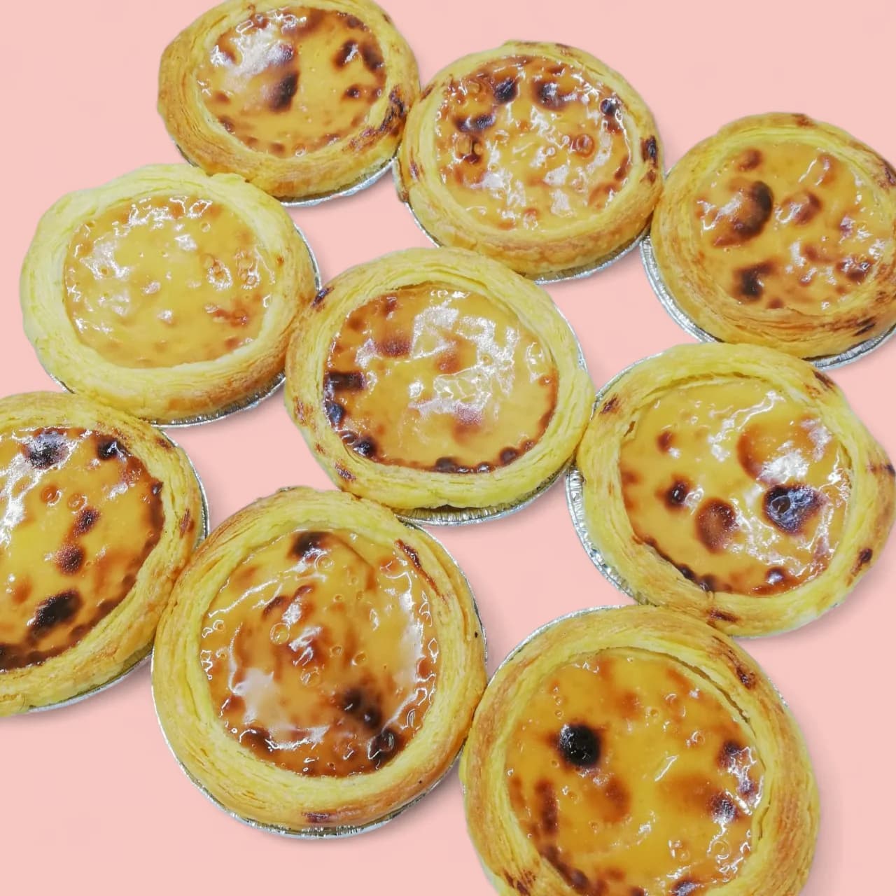 Love Bites Cake Hub - 9 Pieces Portuguese Egg Tart