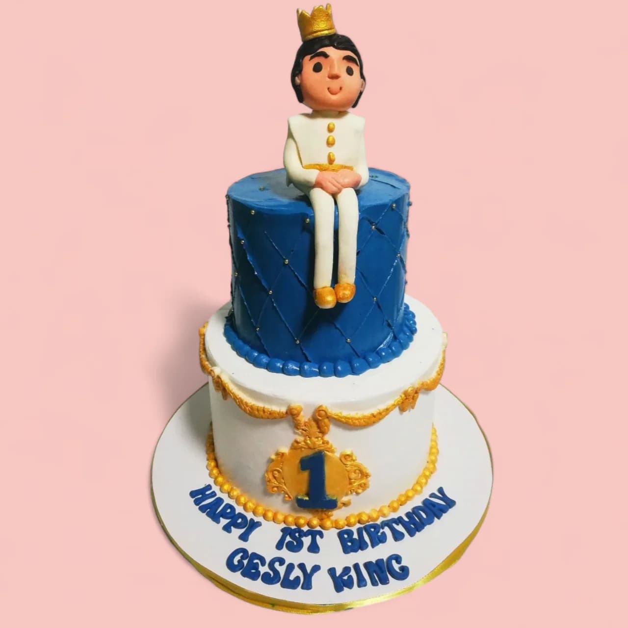 Custom Prince-Themed Fondant Birthday Cake by Love Bites Cake Hub