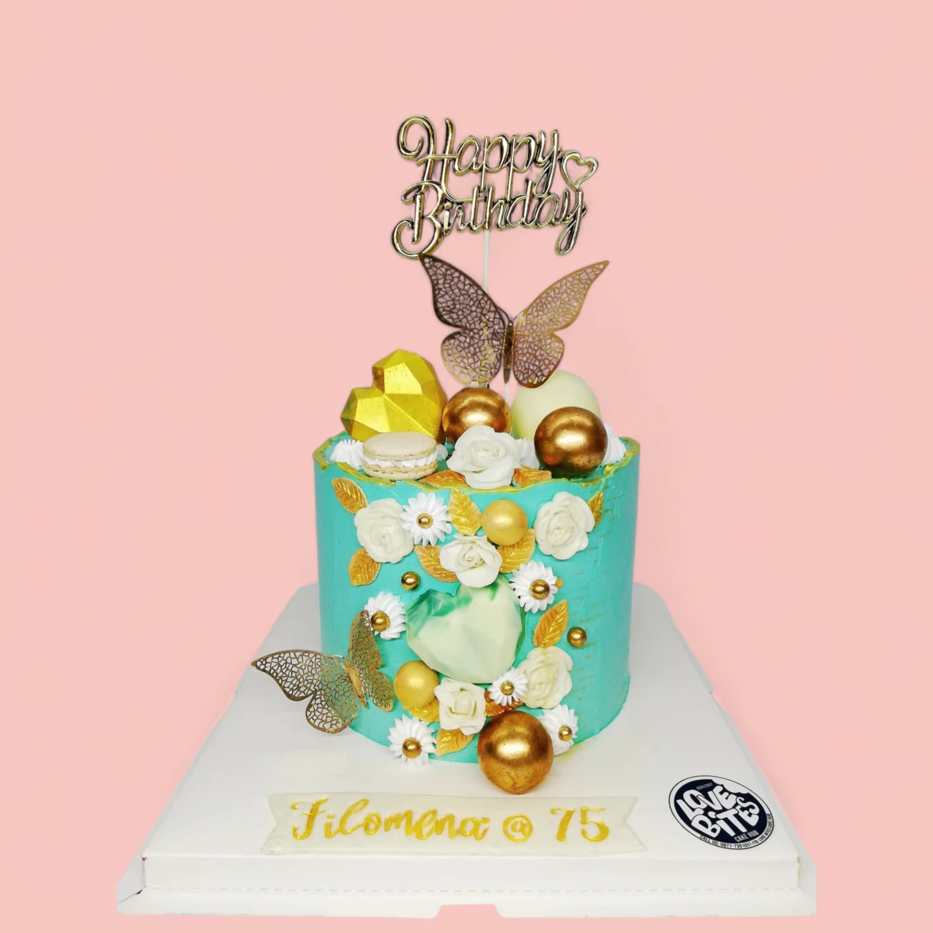 Custom Butterfly-Themed Birthday Cake by Love Bites Cake Hub